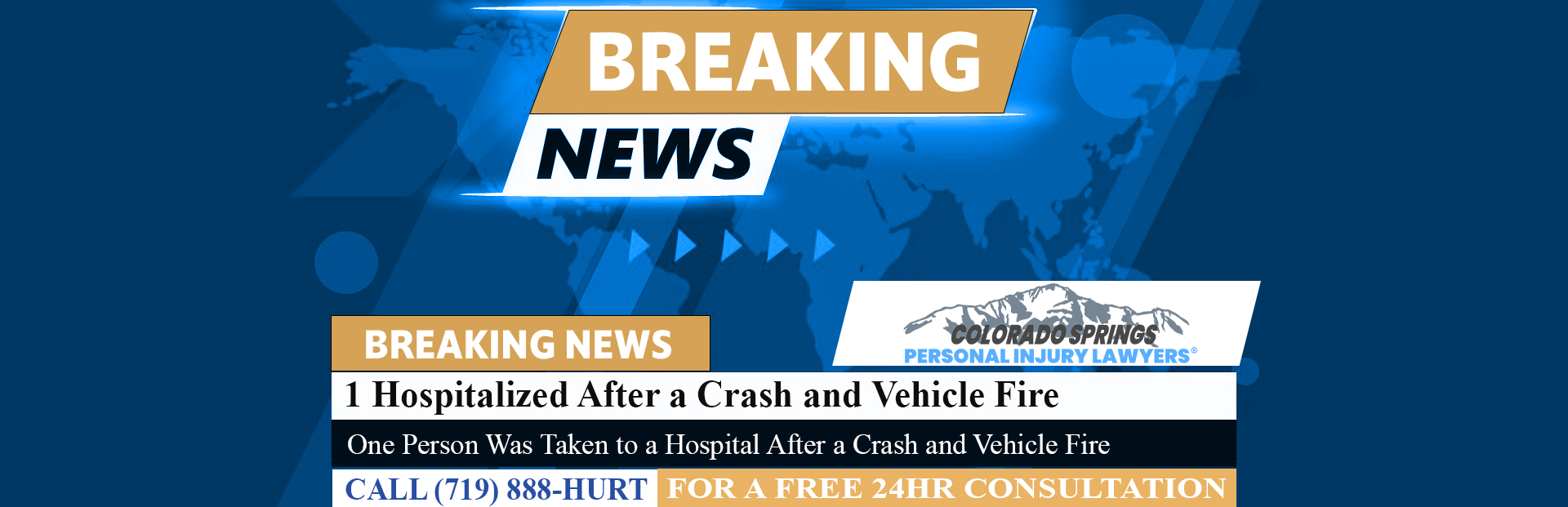 [01-02-25] 1 Hospitalized After a Crash and Vehicle Fire in El Paso County