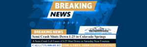 [01-13-25] Semi Crash Shuts Down Southbound I-25 Near Pikes Peak International Raceway Saturday Evening